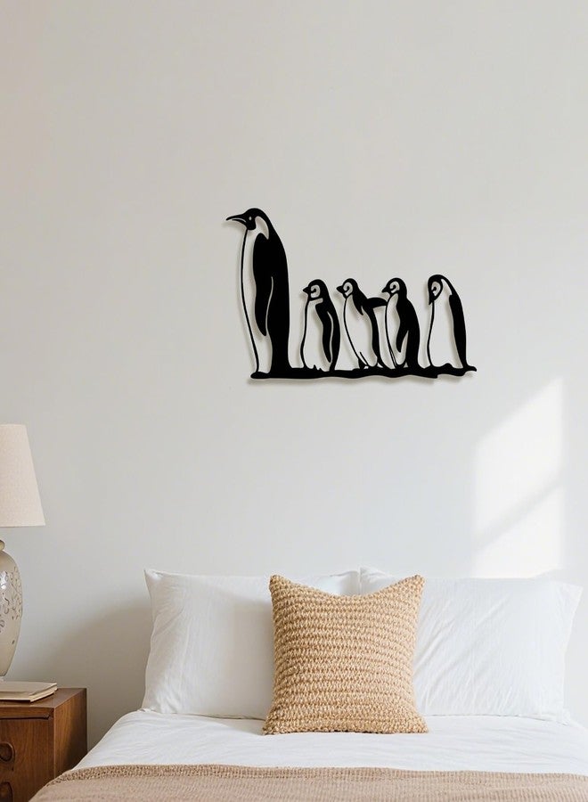 XORT Penguin Metal Wall Decor, Geometric Penguin Wall Art, Wildlife Lover Gift Wall Hangings Penguin Sign. - Image 3